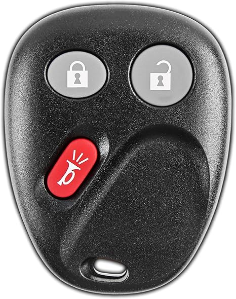 KeylessOption 3-Button Key Fob Replacement for 2003 2004 2005 2006 2007 Chevrolet Chevy Silverado Suburban Tahoe GMC Sierra Yukon Cadillac Escalade Hummer H2 Keyless Remote Control